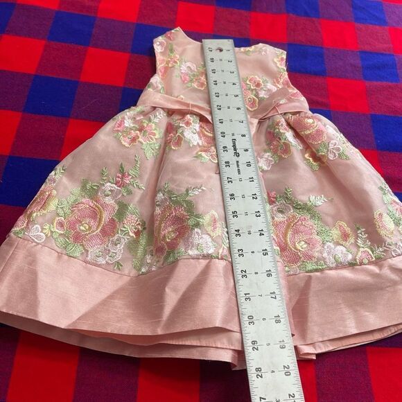 Laura Ashley London Girls Pink Embroidered Floral Dress Size 2T - Picture 11 of 12